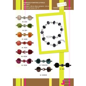 12071 Beads & Pompons Strand Tieback
