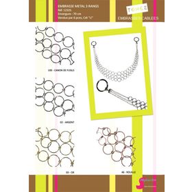 12101 Tieback, 3 Row, Interlinked Rings