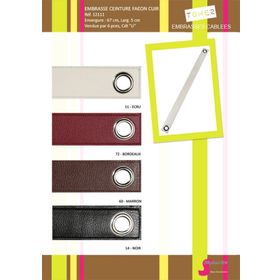 12111 Leather Strip Curtain Tieback