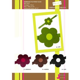 12115 Felt Flower Curtain Tieback