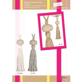 12117 Rock Bead Curtain Tieback