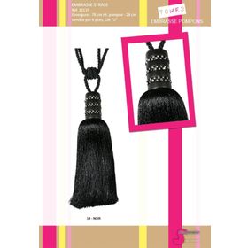 12119 Tieback With Rhinestones