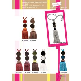 12132 Double Felt Ring Tieback w/ Tassel