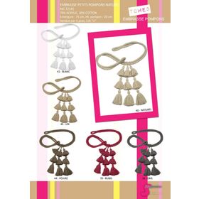 12145 9 Tassel Acrylic/Cotton Tieback