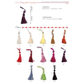 12500 Tassel with Organdy & Bead