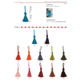 12540 Carded Tassels, (3 Pcs/Card)