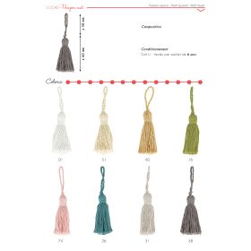 12542 Matte Tassels, 6cm