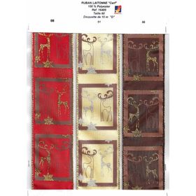 16485 Wired Reindeer Ribbon, 60mm