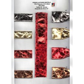 16507 Wired Ribbon, Hammered Look