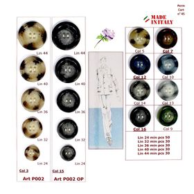 B0P002 4-Hole Fashion Button