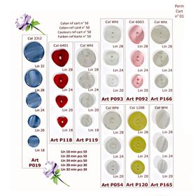 B0P118 Heart Shaped Button, 2-Hole
