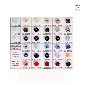B0P109C Shirt Button, 4-Hole