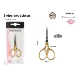 M00113 Embroidery Scissors, Gold