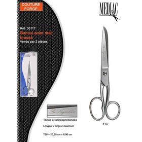 M00117 Brushed Steel Scissors