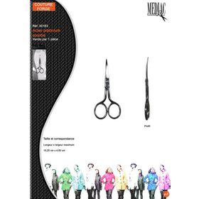 M00163 Curved Embroidery Scissors, Plat.