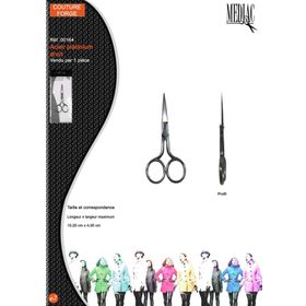M00164 Embroidery Scissors, Platinum