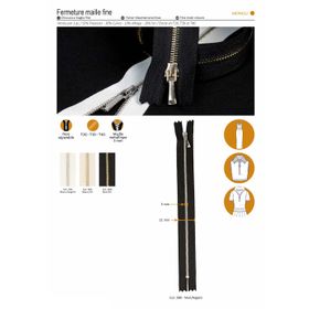 M01942 Fine Toothed Zipper