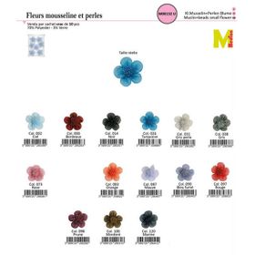 M08132 Flower with Beaded Center