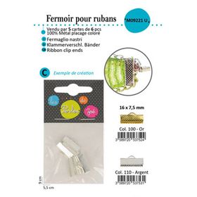 M09221 Ribbon End Clasps