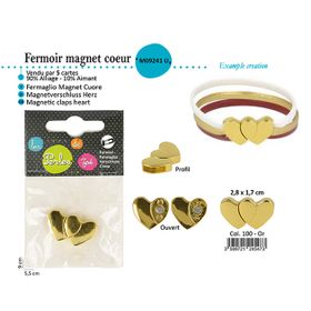 M09241 Magnetic Heart Clasps