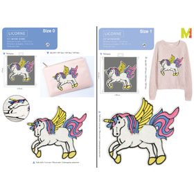 M11765 XL Sequin Unicorn Applique