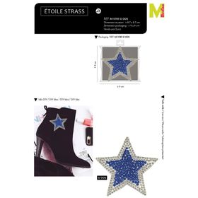M11785 XL Rhinestone Star Applique