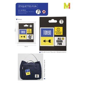 M11789 Tokyo Label Appliques, Packaged