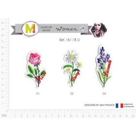 M16118 Natural Flower Appliques