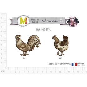 M16327 Rooster / Chicken Applique