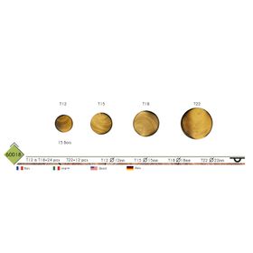 M60018 Wooden Shank Button