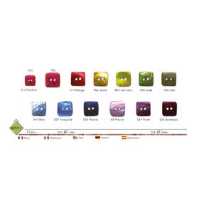 M60551 Shiny Shell Square Button
