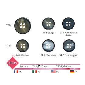 M60649 4-Hole Button