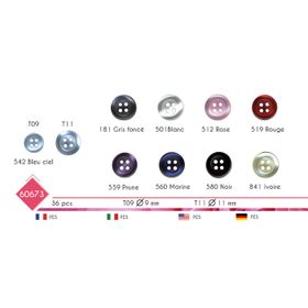 M60673 4-Hole Round Button
