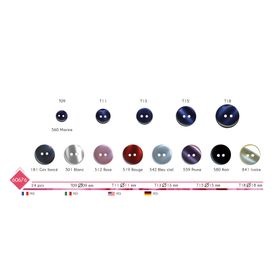 M60676 2-Hole Round Button