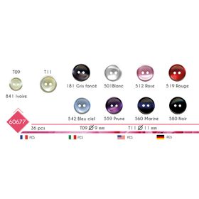 M60677 2-Hole Round Button