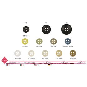 M60719 4-Hole Concave Button