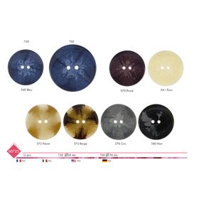 M60725 2-Hole Button, 38mm & 50mm
