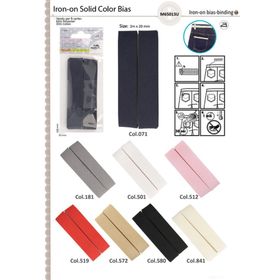 M65013 Iron-On Bias Tape, 20mm