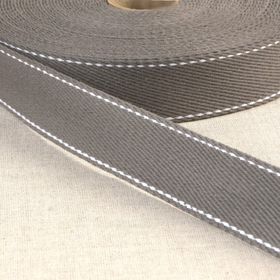 01125 100% Cotton Webbing with Stitches