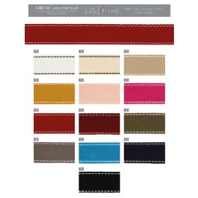 01125 100% Cotton Webbing with Stitches