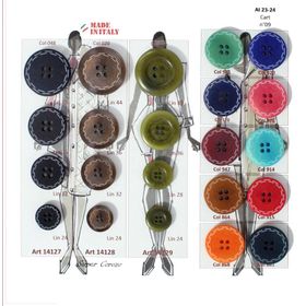 B14128 4-Hole Button with Stitch Design