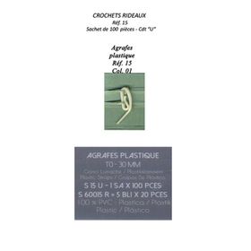 00015 Plastic Curtain Hook