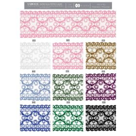04284 Entre Deux Lace with Small Flowers, 55mm