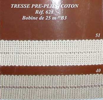 00628 Foldover Braid, Cotton