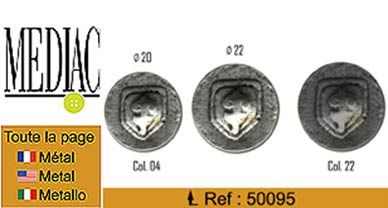 M50095 Metal Shield Button