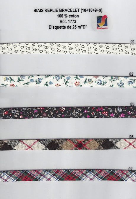 01773 Printed Bias, 100% Cotton