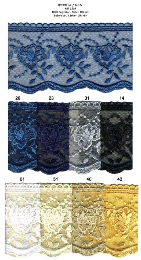 03519 Embroidered Lace, 105mm