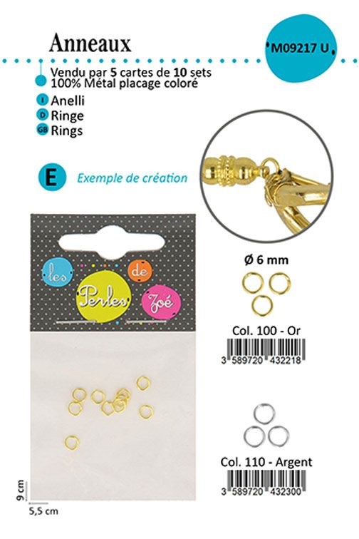 M09217 Small Rings, 10pcs/Pk