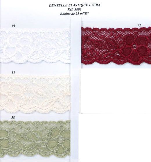 03802 Elastic Raschel Lace