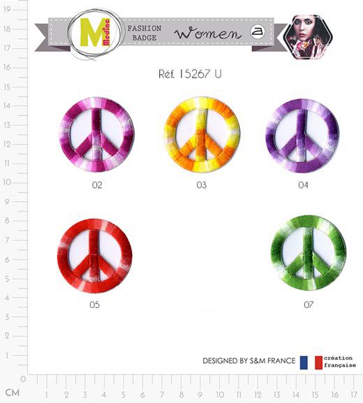 M15267 Multicolor Peace Sign
